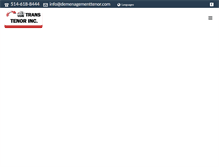 Tablet Screenshot of demenagementtenor.com